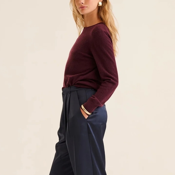 Naadam The Original Cashmere Sweater In Plum Size XS - Picture 4 of 8